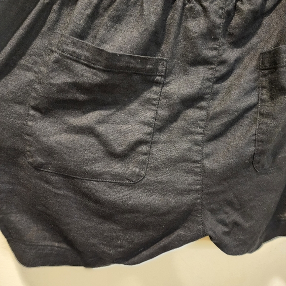 Old Navy Black Pullon Maternity Linen Blend Shorts XL - Picture 8 of 10